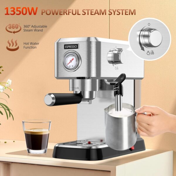 Cercisu Espresso Machine: Barista-Quality Coffee at Home - Image 3