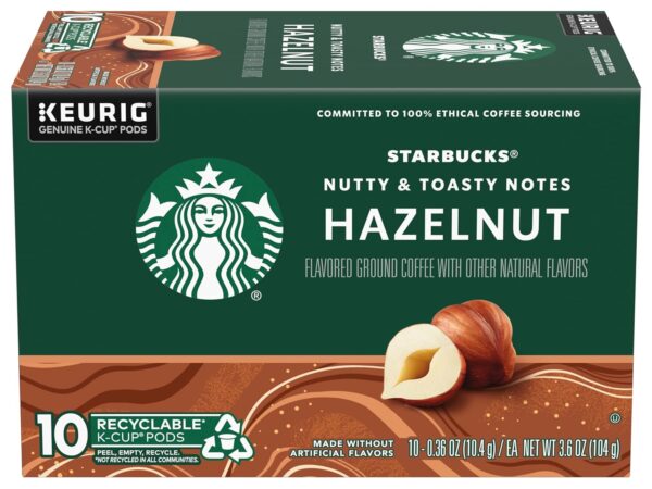 Starbucks Hazelnut Flavored Coffee K-Cup Pods - Image 2
