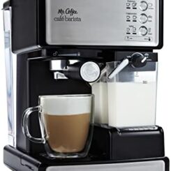 Mr. Coffee Espresso and Cappuccino Programmable Coffee Machine with Automatic Milk Frother