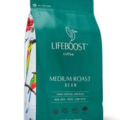 Lifeboost Organic Coffee Beans: Smooth Medium Roast - Low Acid