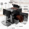 Zulay Magia Coffee Espresso Machine Super Automatic - With Grinder - Image 15