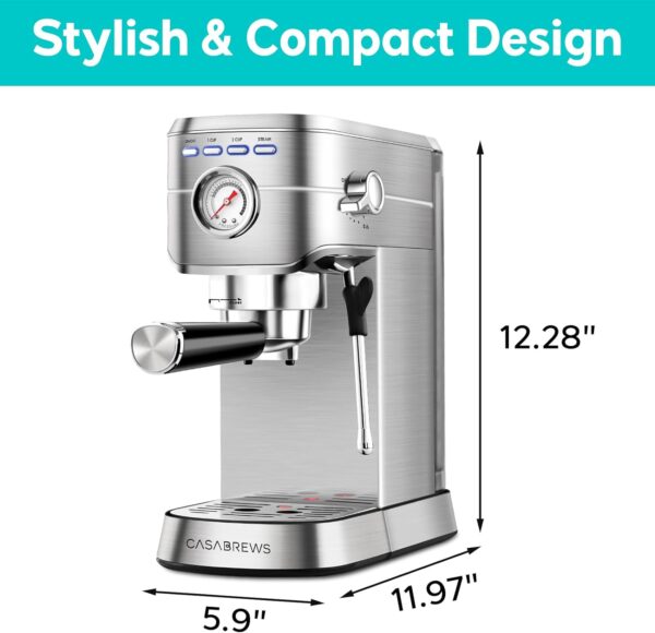 CASABREWS Professional Espresso/Cappuccino Machine - Image 7