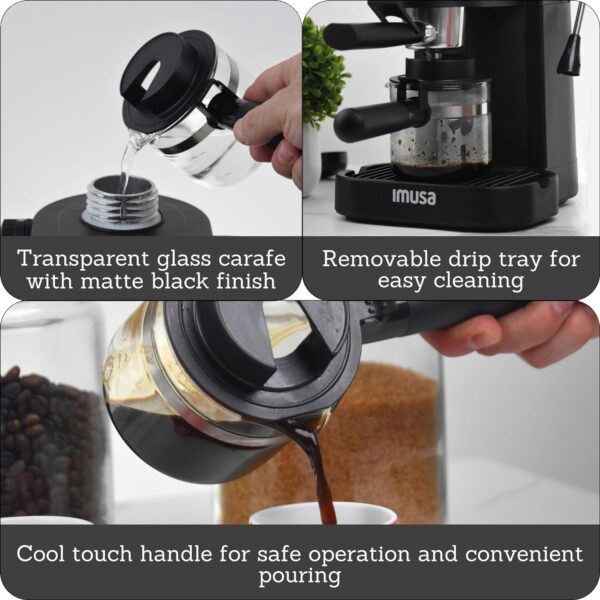 IMUSA USA Espresso/Cappuccino Maker - Image 3
