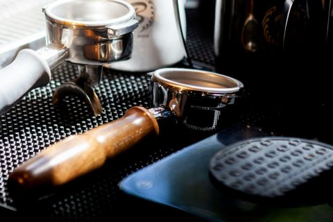 Coffee accessories including frother, scale, and tools